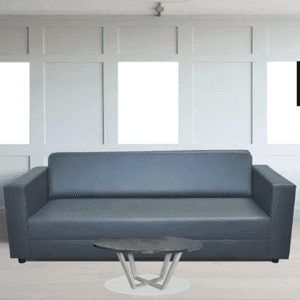 3 Seater Sofa Leatherette (Grey)