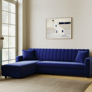 Oliver LHS Fabric 6 Seater Sofa